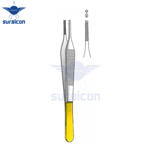 แหนบผ่าตัด Adson แบบ 1x2 ฟัน ขนาด 15 ซม. (6 นิ้ว) ทำจากสแตนเลสสตีล สำหรับการผ่าตัดเนื้อเยื่อ ความแม่นยำสูง รูปทรงปกติ สำหรับการใช้งานทั่วไป - Product Image 2