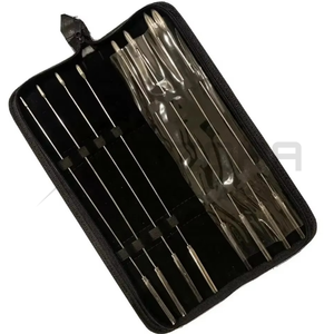 Instrumentos Quirúrgicos de Ginecología y Urología de Acero Inoxidable, Juego de Sondas Uretrales Bakes Rosebud, 9 Piezas en Estuche Negro - Product Image 4