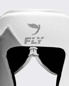 Protector de Cabeza Profesional para Entrenamiento de Boxeo, Color Blanco y Gris, con Logotipo Personalizado, Protector de Cabeza Abierto para Kickboxing, para Adultos - Product Image 3