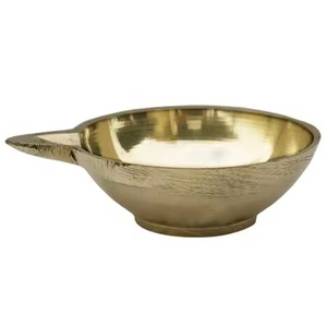 High Quality Brass Diya Elegant Design Oil Lamp Traditional Style Diwali Pooja <b>Mandir</b> Decor Spiritual Category - Product Image 2