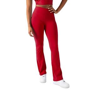 <b>Bell</b>-bottomed Pant Flare Leggings Women's Flare Stretch Sweatpants High Waisted Workout Fitness Straight Wide Leg Yoga with Logo - Product Image 2
