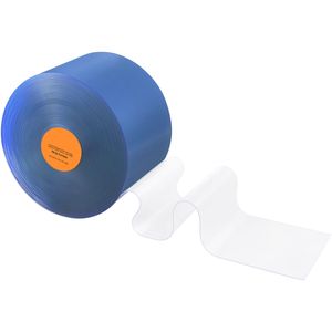 Tenda a strisce in PVC trasparente, lunghezza 150 piedi x larghezza 8, per porte di celle frigorifere, magazzini logistici, rotolo sfuso, fai da te IT - Product Image 5