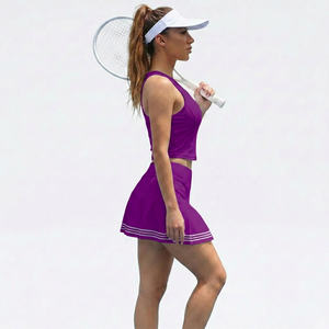 Conjunto de Falda de Tenis Profesional para Mujer, Ropa de Entrenamiento de Alta Calidad con Logotipo Personalizado, Servicio OEM, Fabricante, Venta al Por Mayor - Product Image 6