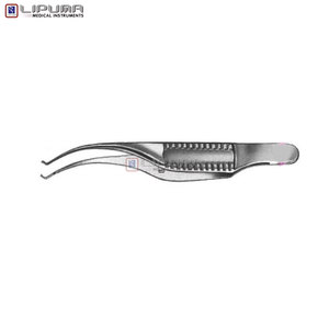 Pinces chirurgicales ophtalmiques BARRAQ Iris Forceps Z 0,4 mm 7 cm (2 3/4 po) pour procédures ophtalmiques (type Barraquer Katzin) - Product Image 2
