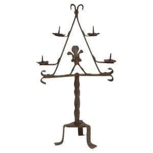 Nouvelle arrivée : Porte-bougie en fer forgé avec finition revêtue pour la décoration intérieure, pour une ambiance lumineuse, idéal pour offrir. - Product Image 1