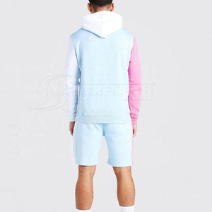 Conjunto de Sudadera con Capucha y Pantalones Cortos para Hombre, Diseño Moderno que Ofrece Movimiento Flexible y Estilo Casual Diario - Product Image 6