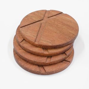 Durable Handmade Wooden Coasters-Classic Style Kitchen Use <b>Drink</b> Cup Coffee & Tea Coasters - Product Image 2