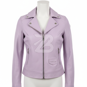 <b>Women</b> Genuine Leather Moto <b>Jacket</b> Custom Logo OEM ODM Wholesale Minimalist Biker Outerwear <b>Women's</b> <b>Jackets</b> - Product Image 1
