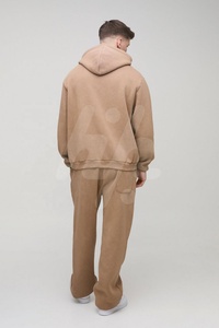 New Style Custom Logo Blank Cotton Flared Men Running Tracksuits Jogging Suits Streetwear <b>Hoodie</b> & Joggers Men's Set Sweatsuits - Product Image 2