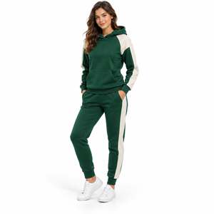 Conjunto Deportivo Informal Premium para Mujer, Sudadera y Pantalón, Tela Suave, Corte Holgado, Diseño Transpirable, Cómodo para Uso Diario y al Aire Libre - Product Image 1