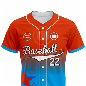 ชุดเสื้อเบสบอลแบบกำหนดเองรุ่นล่าสุด น้ำหนักเบา ระบายอากาศได้ดี ชุดกีฬาแห้งเร็ว แบบซับลิเมชั่น สำหรับทีม จำหน่ายจำนวนมาก รับผลิตแบบ OEM - Product Image 4