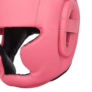 Professional Leather Boxing Headgear Double Visor Face Protection Breathable Sparring <b>Training</b> <b>Head</b> Guard Wholesale - Product Image 4