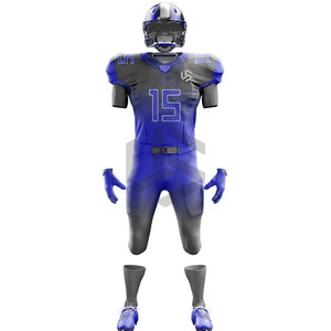Custom Digital Print Breathable Men's American Football Uniform Shirts Short Sleeve Anti-Bacterial <b>Plus</b> <b>Size</b> 100% Polyester - Product Image 1