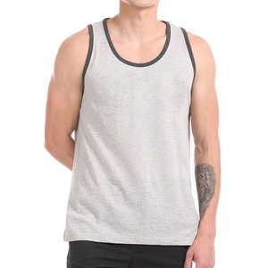 Camiseta sin mangas transpirable y ecológica de secado rápido para hombre, ropa de gimnasio de primera calidad, hecha en Pakistán, venta directa de fábrica, poliéster/algodón - Product Image 1