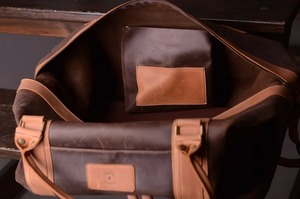 Bolsa de Viaje de Cuero al por Mayor, Bolsa de Fin de Semana para Hombre y Mujer, Gran Capacidad, Equipaje de Cabina Profesional, Cierre Vintage - Product Image 4