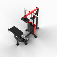 Máquina de Ejercicios para Pantorrillas QLI QDCRM70, con Peso Integrado, Metálica, Extra Grande, para Fisicoculturismo, Ejercicios de Piernas, en Caja de Madera