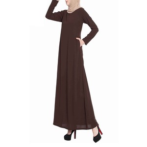 Robe Abaya Maxi Islamique Contemporaine pour Femmes avec Coupe Ample Confortable pour le Quotidien, les Rassemblements Religieux et les Voyages - Product Image 3
