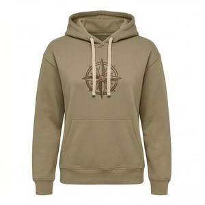 Sudadera con Capucha para Mujer, Estilo Casual, Manga Larga, Tela Suave, Diseño con Cordón Ajustable, Bolsillo Canguro, Color Personalizado - Product Image 1