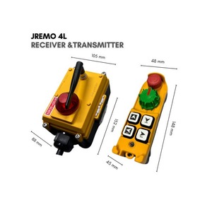 Control remoto por radio industrial con potenciómetro para camiones con escalera y granjas inteligentes, AC/DC, cabrestante JEICO JREMO 4L fabricado en Corea - Product Image 5
