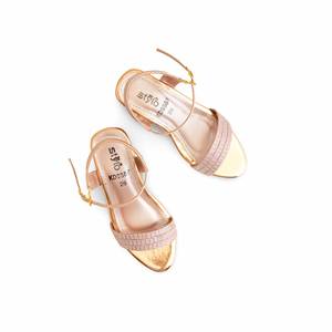 รองเท้าแตะเด็กผู้หญิงส้น KD9887พีชรองเท้าทางการสง่างาม - Product Image 1