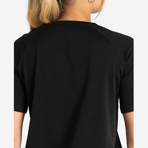 Camisetas de Gimnasio de Manga Corta para Mujer, de Alta Calidad, OEM, Personalizadas, Lisas, Largas, para Verano, Moda, Entrenamiento, Ejercicio - Product Image 5