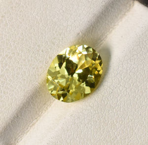 ไพลินสีเหลือง ceylon: พลอย10X8มม. ทรงวงรีตัดหลวม3.42 CTS อัญมณีหลวมสำหรับห้องปฏิบัติการคอรันดัมสำหรับทำเครื่องประดับ - Product Image 6