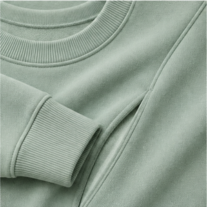เสื้อสเวตเชิ้ตคอกลมต่ำทรงโอเวอร์ไซส์พิเศษสำหรับผู้ชาย รุ่น Seafoam ผ้าฝ้ายผสมโมดอลเนื้อนุ่ม MCRW-0030 - Product Image 6