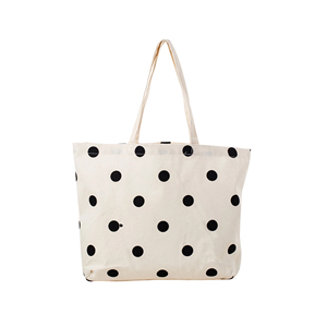 Sac à bandoulière en toile à pois, grande capacité, durable, de haute qualité, résistant, personnalisable - Product Image 1