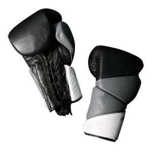 New Wholesale Design High Quality Real Leather <b>Velcro</b> MMA Gloves Customize Logo Gloves for Training MMA Gloves - Product Image 4