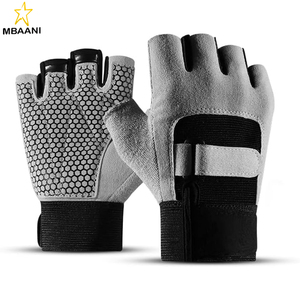 Dual Adjustable Strap Heavy <b>Weight</b> Lifting <b>Glove</b>, Silicone Anti-Slip Weightlifting <b>Glove</b> , Workout <b>Gloves</b> for Men Women, - Product Image 1