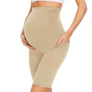 Shorts de Yoga de Grossesse Personnalisés en Gros, Sans Coutures, Taille Haute, Soutien Respirant, Effet Push-Up, Confortables - Product Image 2