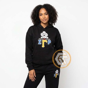 Survêtement personnalisé Sigma Gamma Rho pour femme, en molleton de coton brodé, à capuche, grande taille, léger, de haute qualité, pour sororité - Product Image 3