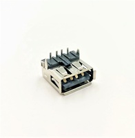 Conectores USB Tipo A Hembra 2.0 de 4 Posiciones y 90 Grados DIP para Aplicaciones en PCB, Cumplen con RoHS, Bajo MOQ, Marca LITE