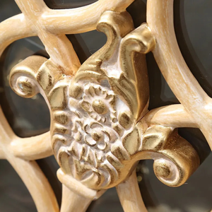 Mueble de TV Clásico de Lujo Hecho a Mano, Estilo Europeo, Madera de Caoba Tallada, Muebles para Sala de Estar para Apartamento, Indonesia - Product Image 4