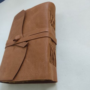 High Quality Vintage <b>A5</b> <b>Diary</b> Journals Monthly Planner Natural Leather Cover Stylish Handmade Thread Sewing Loose-leaf Gift - Product Image 3