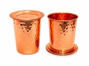 Vaso de Cobre Martillado de Lujo HASAN CRAFT, Hecho a Mano, Proveedor al por Mayor, Ligero, Empaque Personalizado, Taza Ayurvédica para Beber - Product Image 4