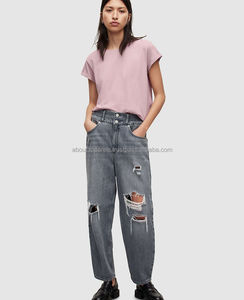 Camisetas Personalizadas Casuales de Talla Grande para Mujer, Camisetas de Algodón Vintage con Estampado, Camisetas Deportivas Lisas con Lavado Ácido, Camisetas Extra Grandes - Product Image 4