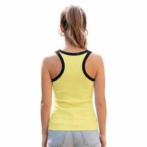 HAWK EYE SPORTS Camisetas sin mangas de cuello redondo para mujer, de poliéster/algodón, transpirables, de punto, informales, holgadas, cómodas para uso diario - Product Image 2