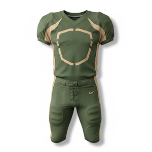 Breathable American Football Uniform Wholesale Sublimated Team Clothing Anti Microbial Gridiron Jersey <b>Compression</b> Pant - Product Image 1