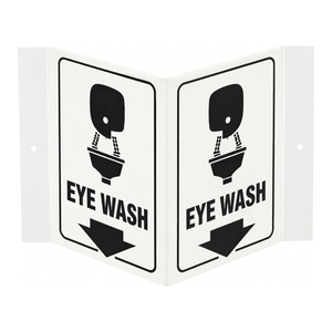 Señal de Seguridad para Lavaojos de PVC de Alta Visibilidad Brady, Impresa con UV, para Montar en la Pared, para Laboratorios - Product Image 2