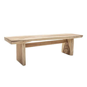 Banc de salle à manger en teck massif de haute qualité – Style scandinave minimaliste, mobilier artisanal d'exportation pour restaurants et hôtels - Product Image 2