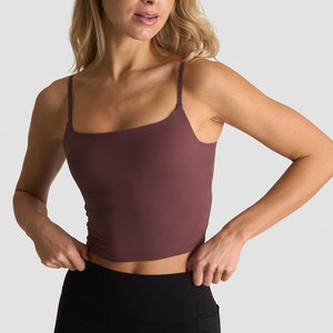 <b>Women</b> Crop Tank <b>Top</b> Slim Fit Breathable Sleeveless <b>Backless</b> Workout Reversible Racerback Body Fit Eco-Friendly Gym <b>Top</b> - Product Image 5