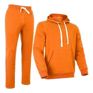 Conjunto Deportivo Unisex de Color Sólido con Capucha, Cierre con Cordón, Manga Larga, Ropa Casual de Otoño, 100% Algodón, Corte Regular, Pantalones Deportivos para Adultos - Product Image 5