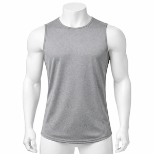 Débardeur de sport pour homme à séchage rapide, anti-boulochage, anti-rétrécissement, en polyester et élasthanne, sans manches, respirant, pour la course et le fitness - Product Image 6