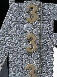 Custom <b>Name</b> Charm Pendant Rhodium Plated Moissanite 925 Sterling Silver Hip Hop Style Iced Out <b>Chain</b> Indian Made for Gift - Product Image 4