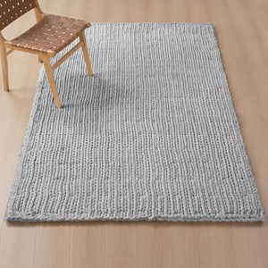 Tapis de sol en jute tressé personnalisé de qualité supérieure, rectangulaire, couleur unie, épais, à poils longs, avec dos antidérapant en caoutchouc, pour salon - Product Image 2