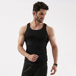 Camiseta sin mangas de poliéster para hombre, estilo musculoso, con logo personalizado, tendencia 2026, para gimnasio y entrenamiento, servicio OEM - Product Image 4
