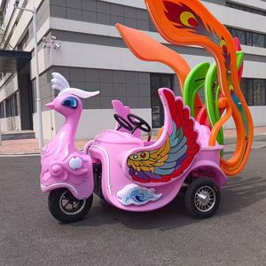 Coches eléctricos RC de alta visibilidad con luces LED para niños, ideales para alquiler en parques urbanos y ferias de jardín, con función de subida y bajada para la ciudad nocturna. - Product Image 1