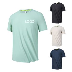 T-shirt Homme 2026 à Manches Courtes Séchage Rapide Respirant Anti-boulochage en Coton Tricoté 100% avec Lettres Sérigraphiées – Idéal pour la Gym - Product Image 2