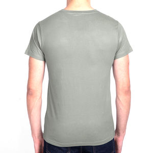T-shirts pour hommes personnalisés imprimés, col rond, tissu à séchage rapide, options de marquage personnalisé, t-shirt en coton écologique pour hommes - Product Image 2
